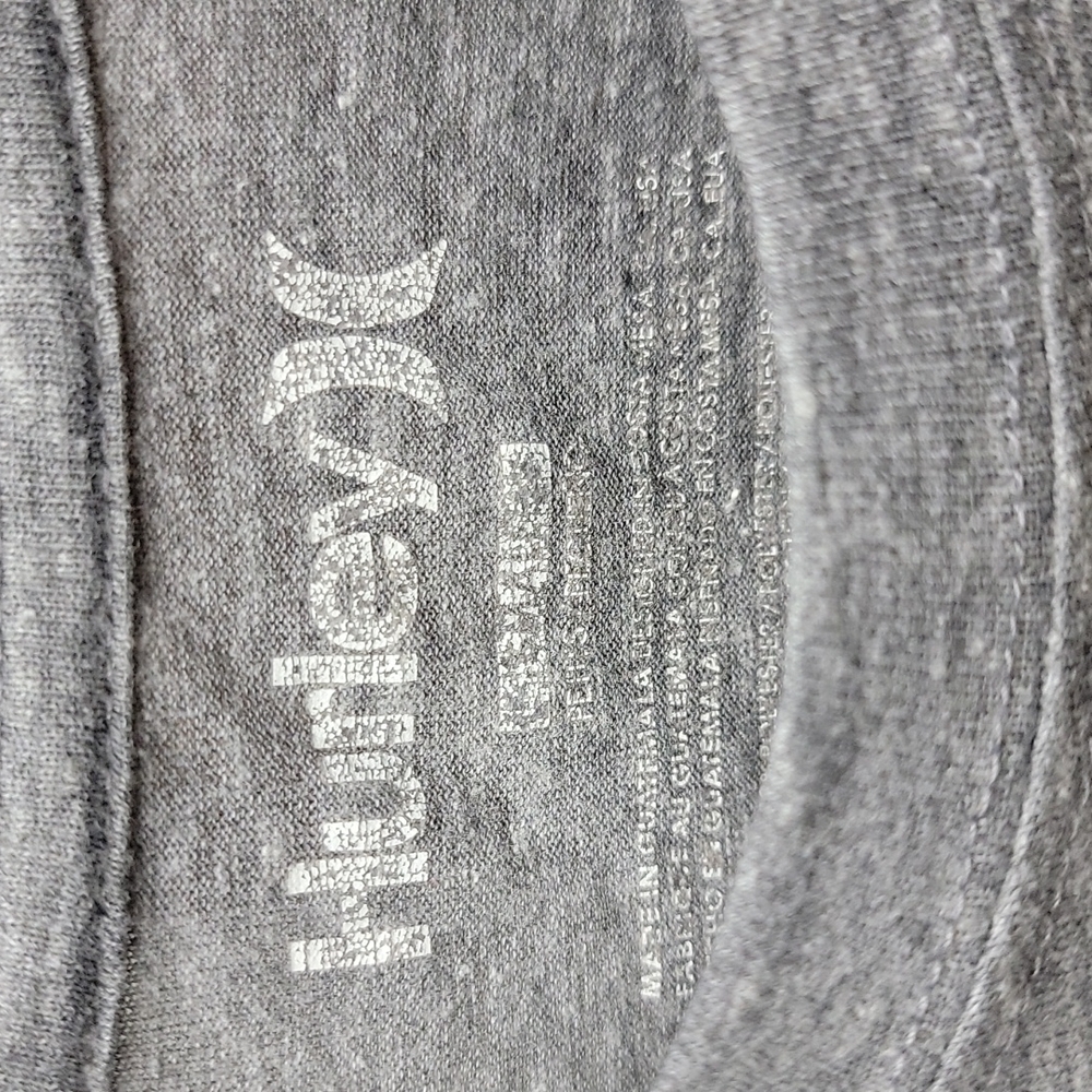 Hurley mens Small gray heathered chest pocket S tee t-shirt short sleeve - Picture 3 of 5